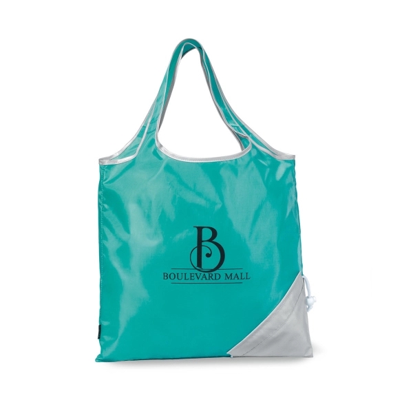 Turquoise Silver color option for Latitudes Foldaway Shopper