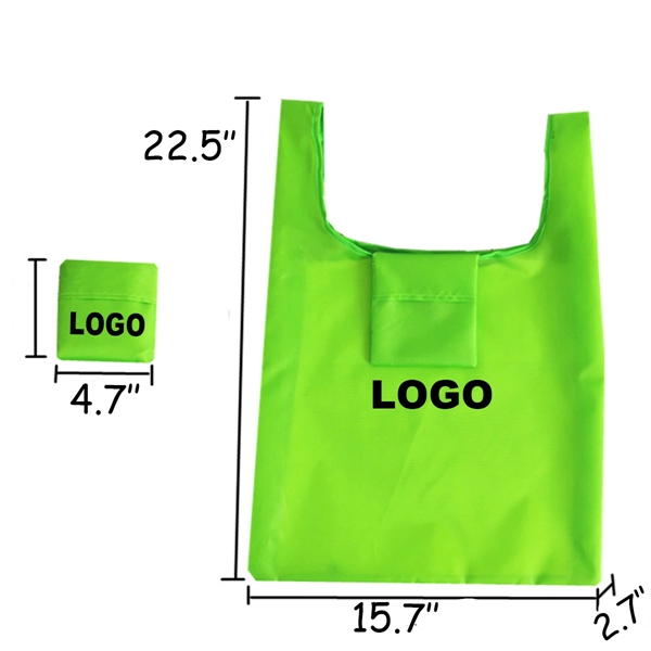 Green color option for Custom Foldable Colorful Shopping Bag
