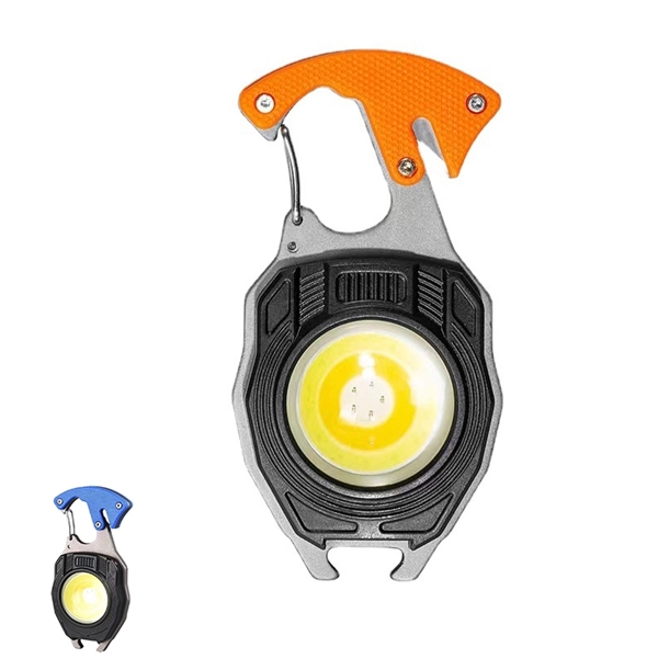Black color option for Mini Multi Function Keychain Flashlights Work Cob Light