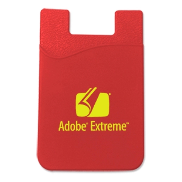 Red color option for Silicone Smart Phone Wallet