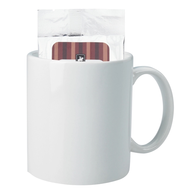 White color option for 11 Oz. Full Color Mug With Hot Cocoa