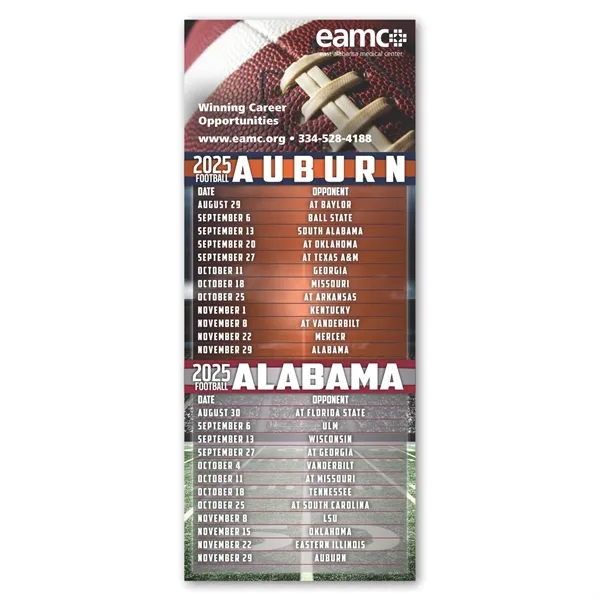 College / College color option for Football Schedule Magnet