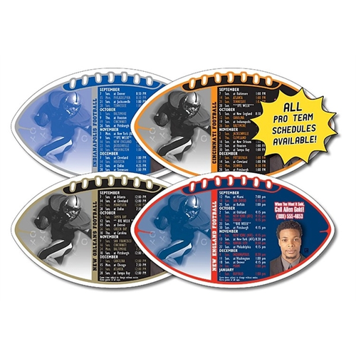Main photo of Magnet Sport Schedules   Football Shape (7x4)   20 Mil.