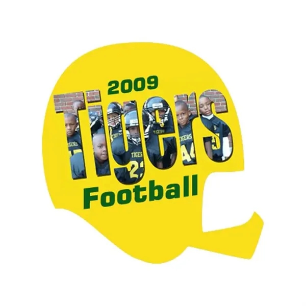 Multi Color color option for Football Helmet Stock Shape Vinyl Magnet   20mil