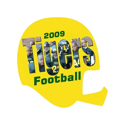 Main photo of Football Helmet Stock Shape Vinyl Magnet   20mil