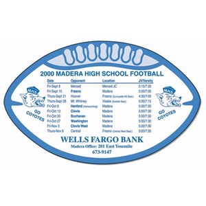 Photo of Football Magnet, 3 1/2" X 5 1/2"   30 Mil