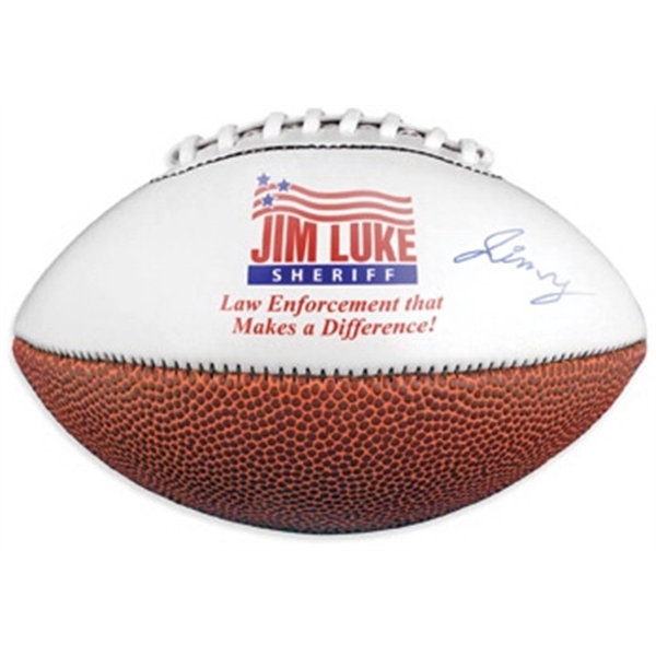 Brown White color option for Mini Signature Football