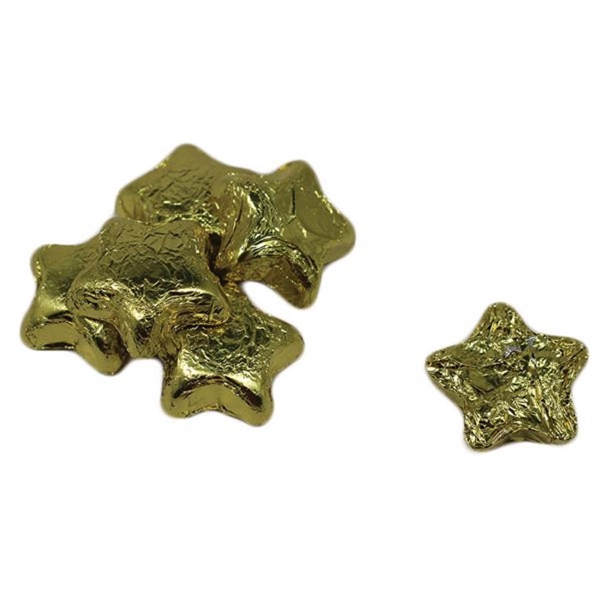 Gold color option for Custom Wrapped Star Shaped Chocolates