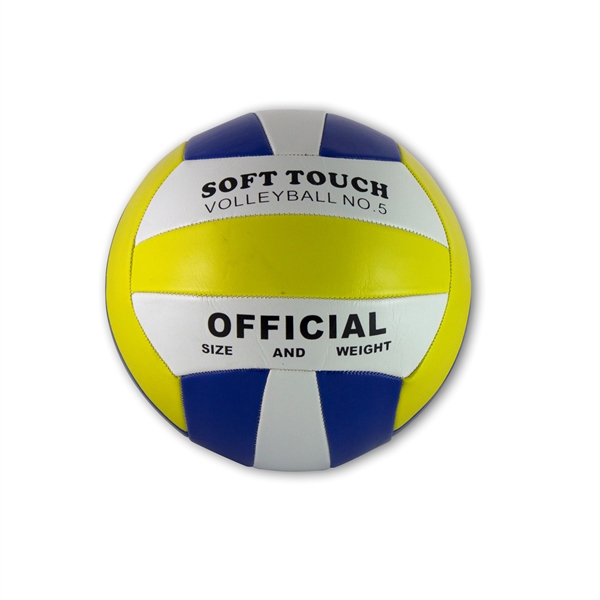 Yellow White Blue color option for Volleyball Standard Size 5   This Ships Deflated.