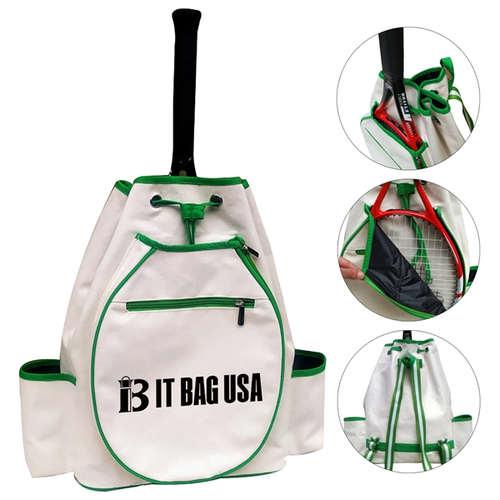 Photo of Tennis Canvas Backpack Lightweight Racket Bag