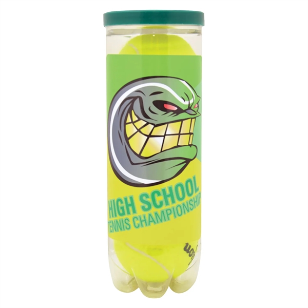 White color option for Wilson Championship Tennis Balls W/ Full Can Wrap