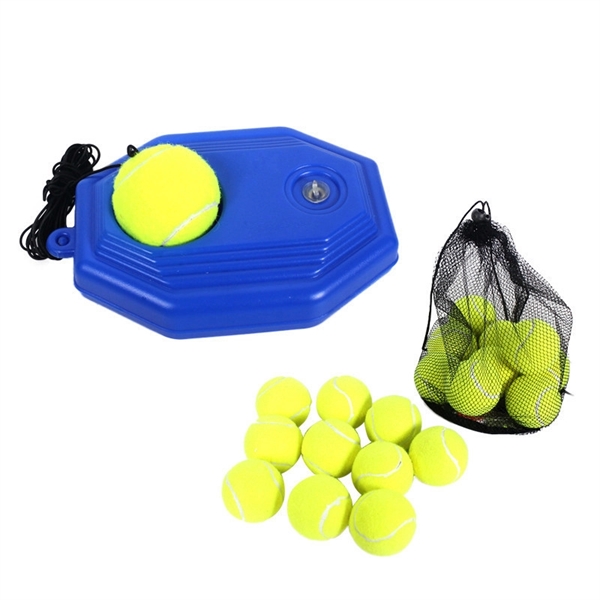 Blue color option for Single Tennis Trainer For Beginner With 2 Balls