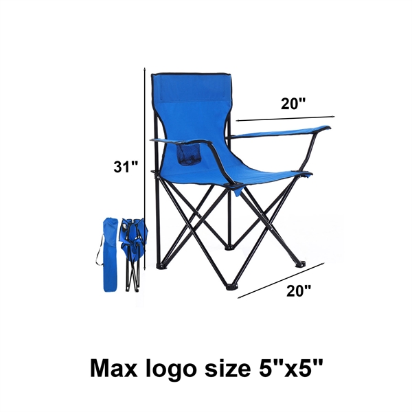 Blue color option for Folding Chair With Carrying Bag
