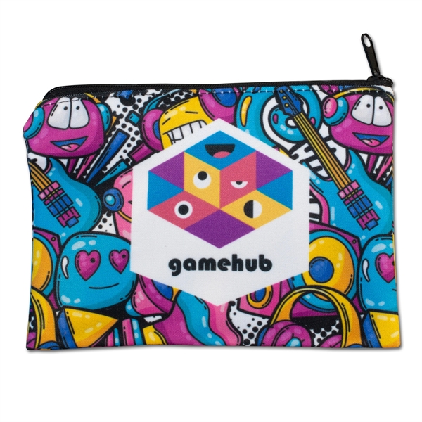 White color option for Sublimated Zippered Pouch
