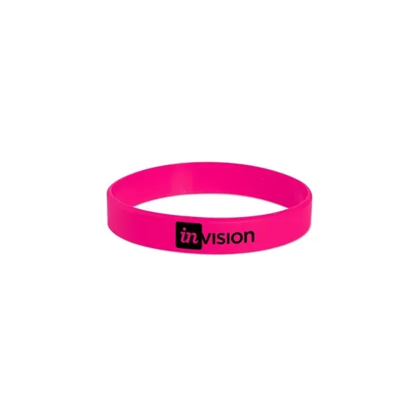 Hot Pink color option for Usa Screen Printed Silicone Bracelet