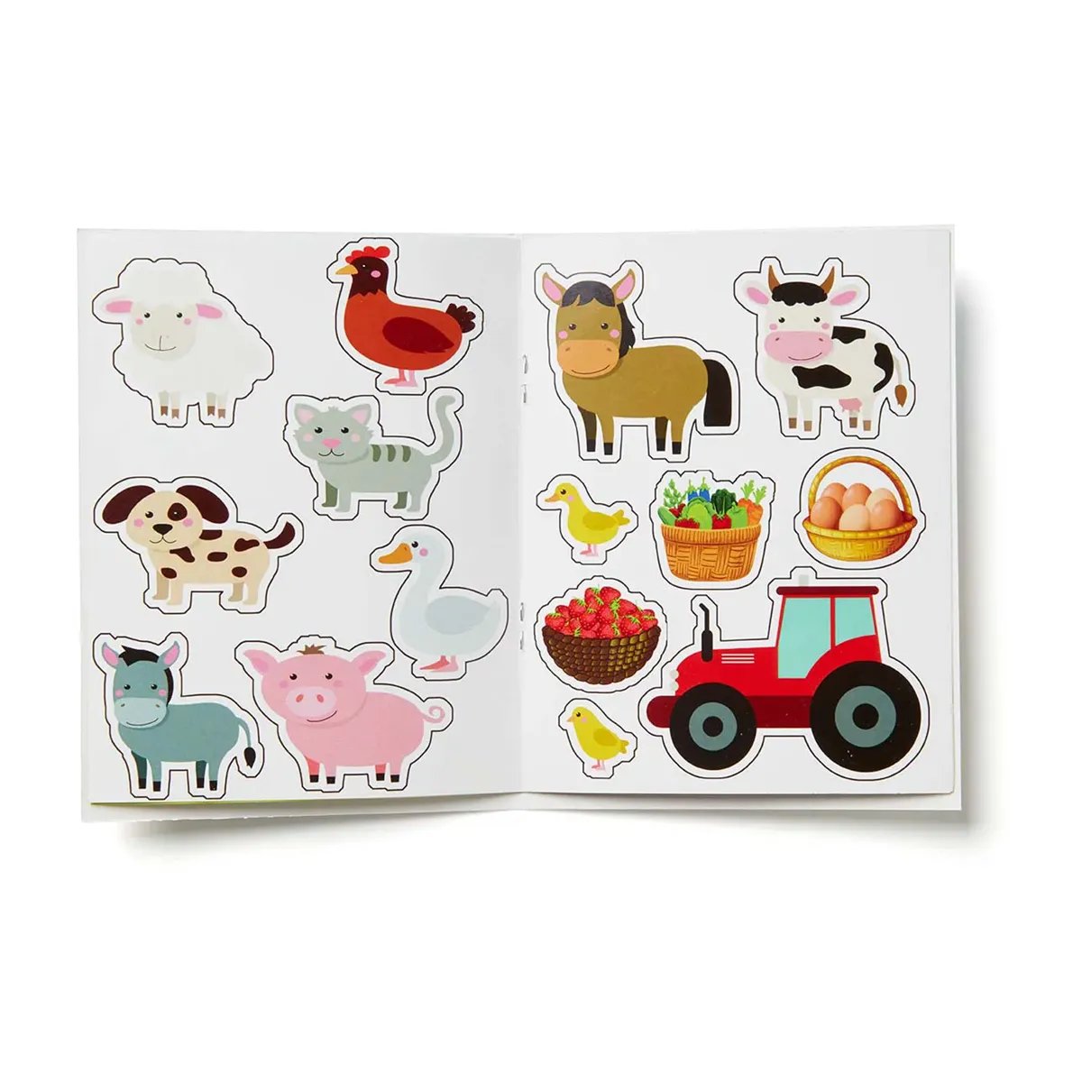 Farm color option for Kids Sticker Activity Book