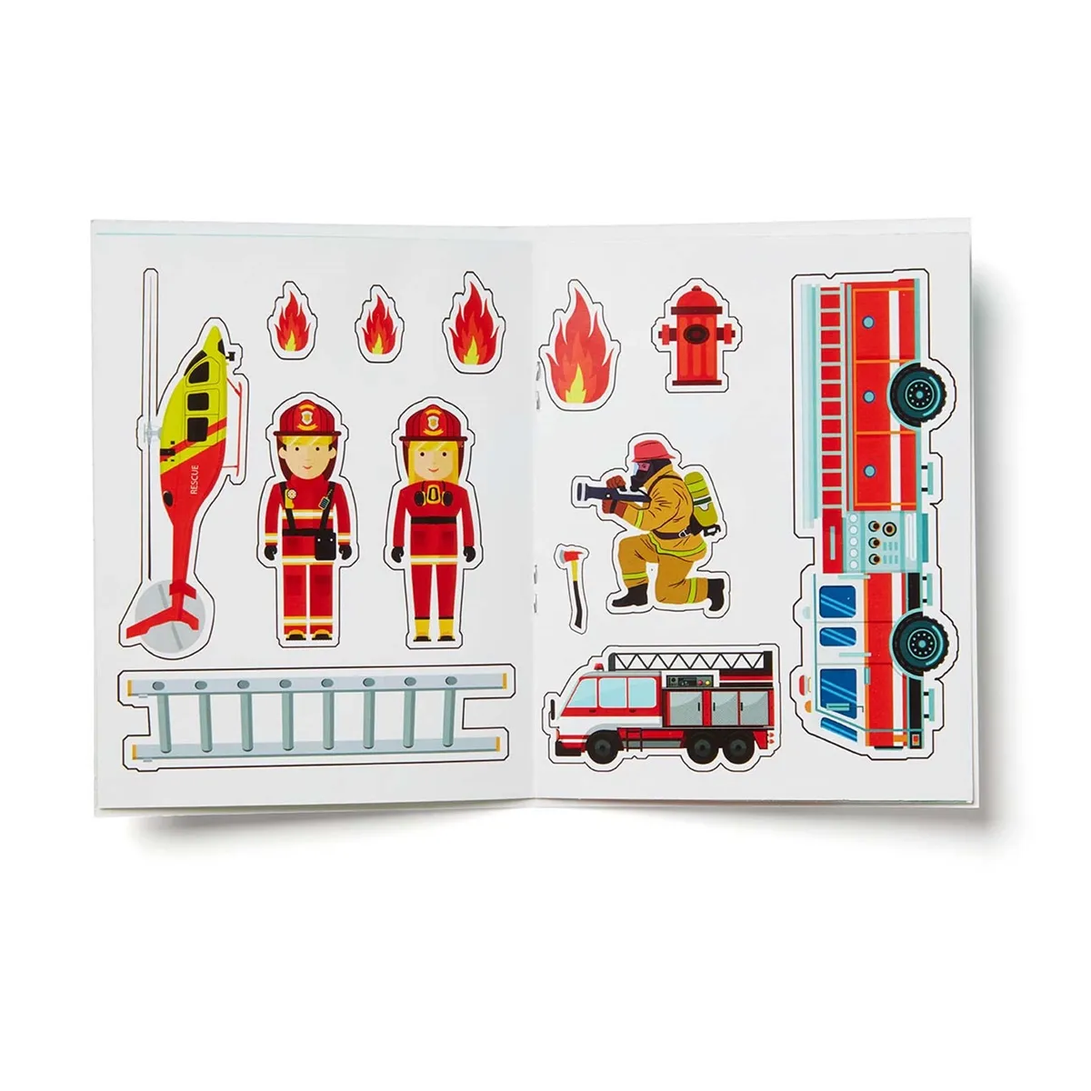 Fire color option for Kids Sticker Activity Book
