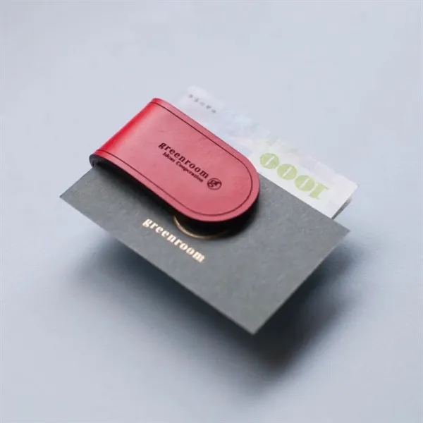 Red color option for Magnetic Leather Bookmark