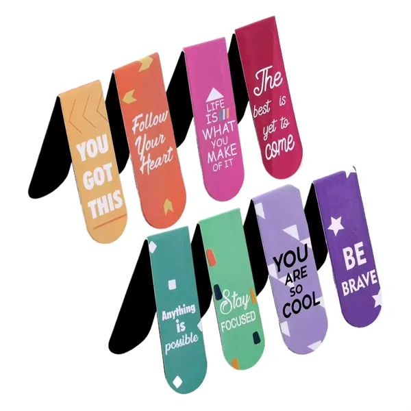 Any Color color option for Foldable Paper Clip Magnetic Bookmark