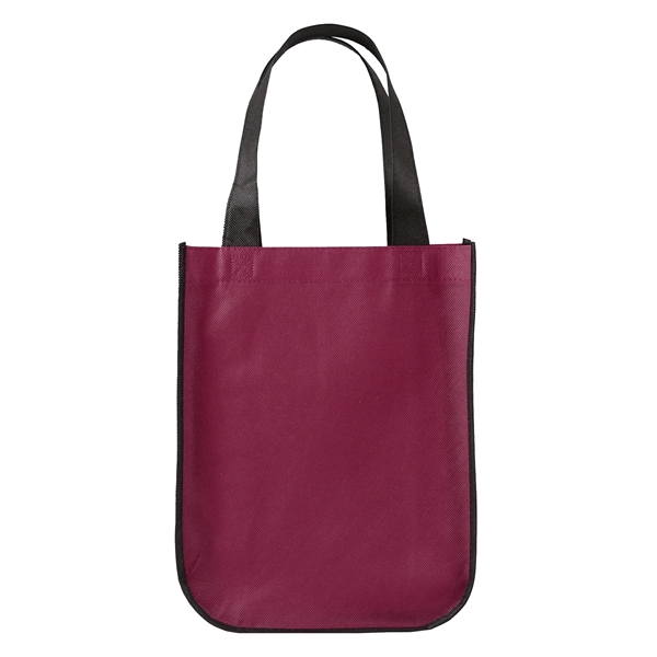 Burgundy color option for Yuma Non Woven Curved Bottom Tote Bag