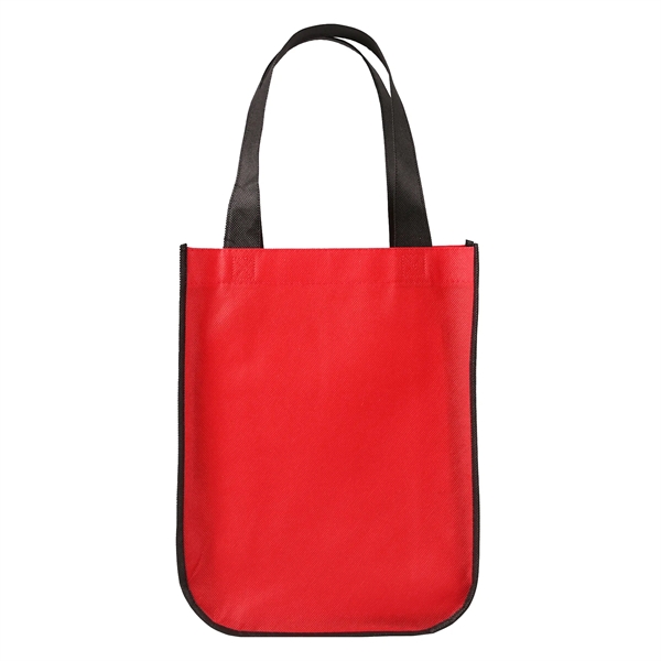 Red color option for Yuma Non Woven Curved Bottom Tote Bag