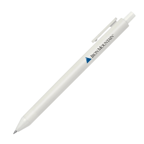 White color option for Plantagenet 08 Soft Touch Retractable Gel Pen