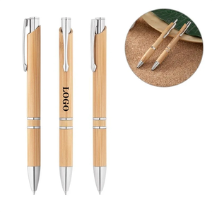 Photo of Wooden Bamboo Press Ball Pen