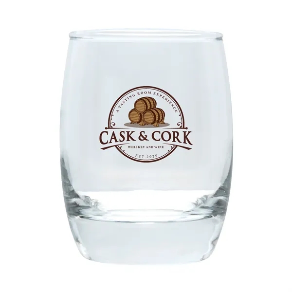 Clear color option for 6 Oz. Full Color Whiskey Glass