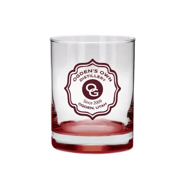Red color option for Cask Strength 13.5 Oz Libbey Heavy Base Whiskey Rocks Glass