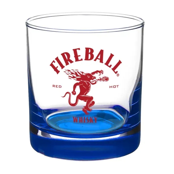 Blue color option for Double Neat 9.5 Oz Heavy Base Whiskey Glass