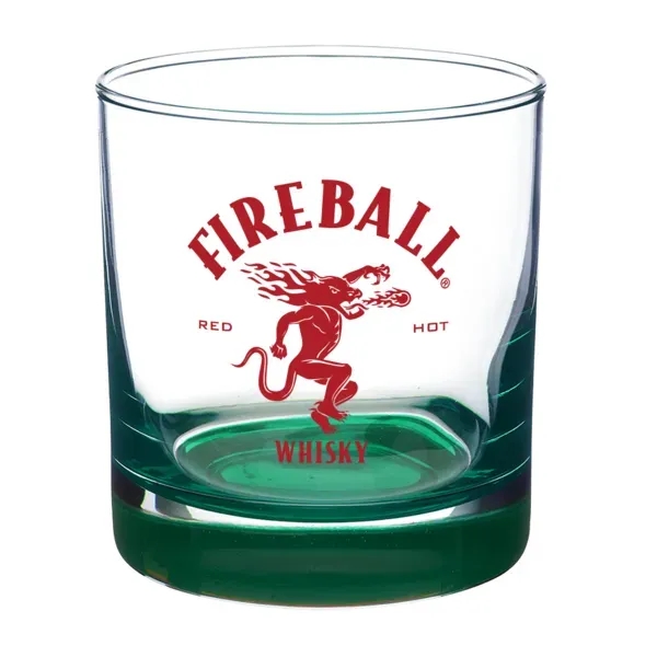 Green color option for Double Neat 9.5 Oz Heavy Base Whiskey Glass