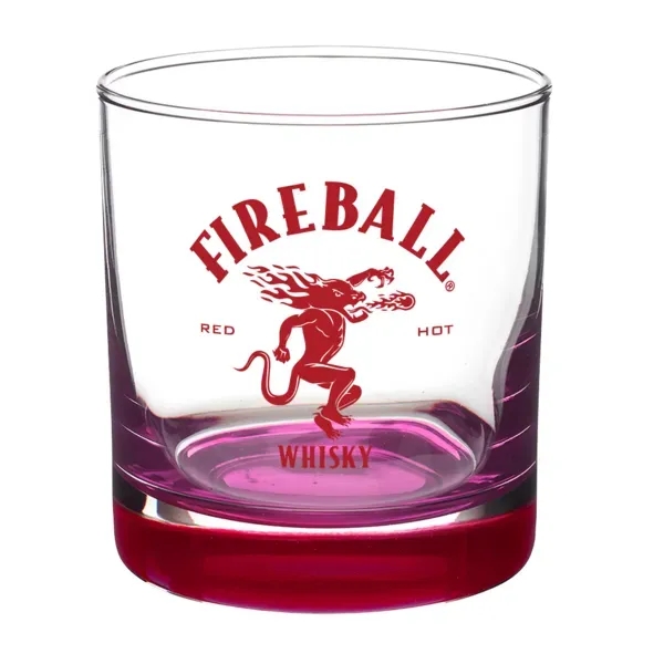 Pink color option for Double Neat 9.5 Oz Heavy Base Whiskey Glass