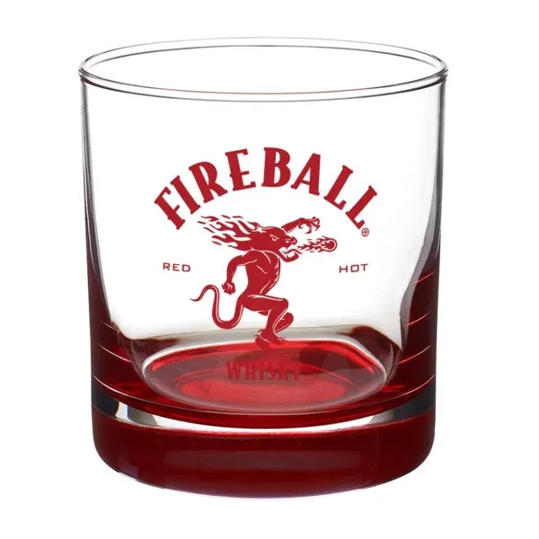 Red color option for Double Neat 9.5 Oz Heavy Base Whiskey Glass