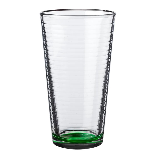Clear Green color option for 16 Oz Spiral Pint Glasses