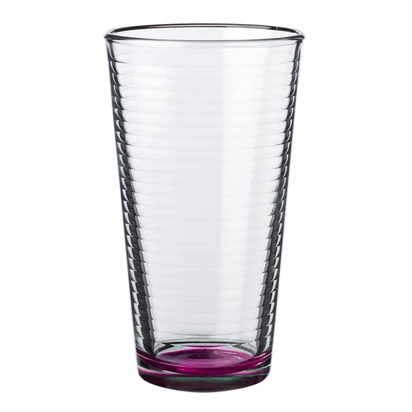 Clear Pink color option for 16 Oz Spiral Pint Glasses