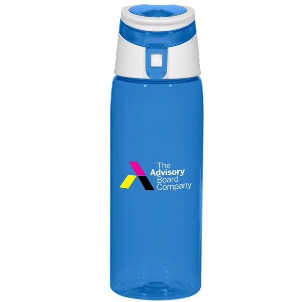 Translucent Blue color option for 24 Oz. Tritan™ Flip Top Sports Bottle