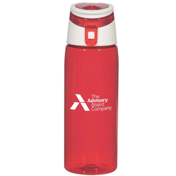 Translucent Red color option for 24 Oz. Tritan™ Flip Top Sports Bottle