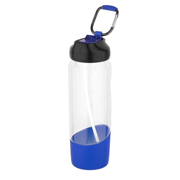 Blue color option for Tritan Water Bottle With Carabiner   28 Oz.