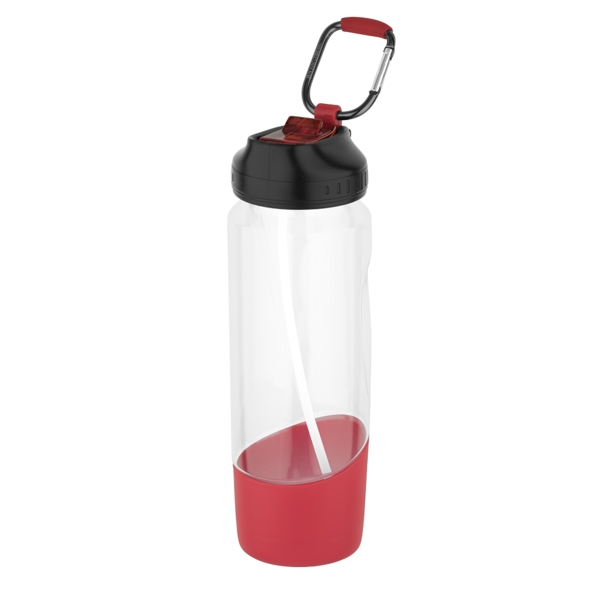 Red color option for Tritan Water Bottle With Carabiner   28 Oz.
