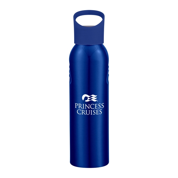 Blue With Blue color option for 20 Oz. Aluminum Sports Bottle