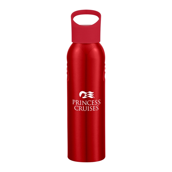 Red With Red color option for 20 Oz. Aluminum Sports Bottle