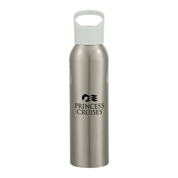 Silver With Gray color option for 20 Oz. Aluminum Sports Bottle