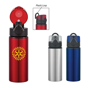 Photo of 25 Oz. Aluminum Sports Bottle With Flip Top Lid
