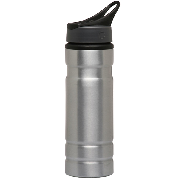 Silver color option for 27.25 Oz. Flip Top Spout Aluminum Water Bottles