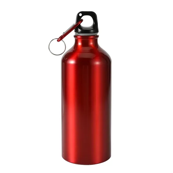 Red color option for 25 Oz Aluminum Water Bottle Flask With Carabiner