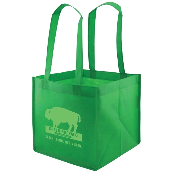 Kelly Green color option for Hexa Tote Bag   10" X 10"