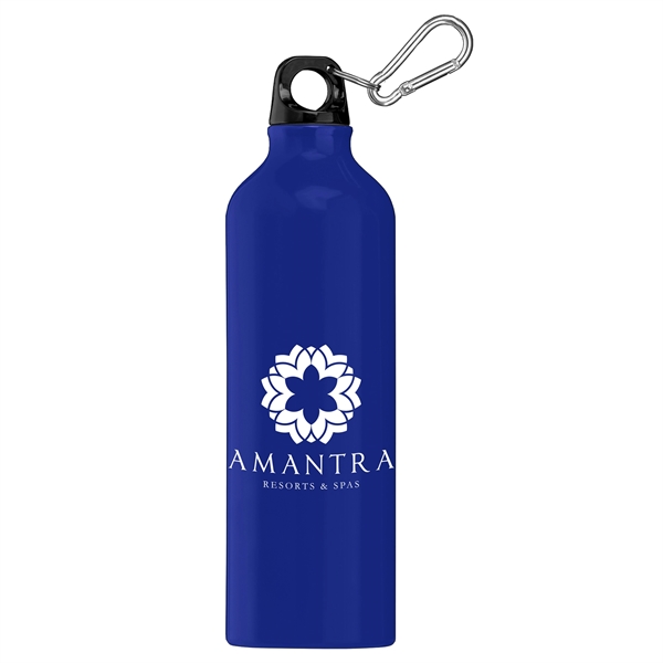Royal Blue-Black color option for Portland Plus   25 Oz. Aluminum Water Bottle   Silkscreen