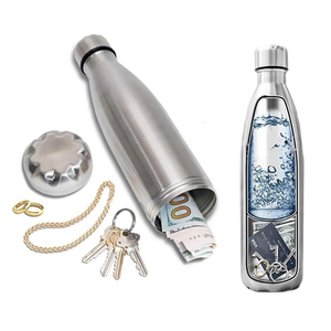 Photo of Stainless Steel Water Bottle With Storage Compartment Hidden