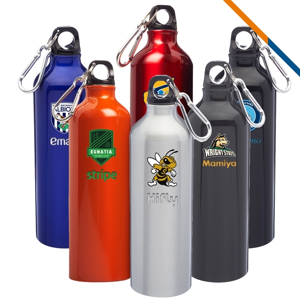 Metblue color option for Manus Aluminum Water Bottle   24 Oz.