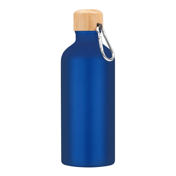 Metallic Blue color option for 20 Oz. Aluminum Tundra Bike Bottle With Bamboo Lid